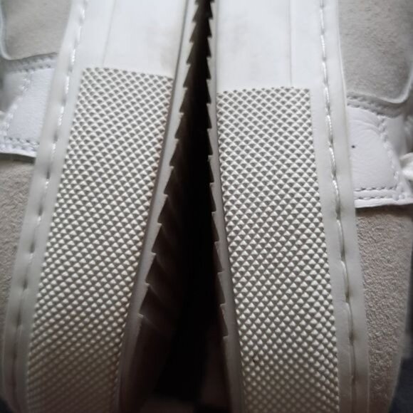 Marcel de Bruxelles White Leather Suede Side Zipper High Top Men's Sneakers 40/7 - Picture 2 of 16